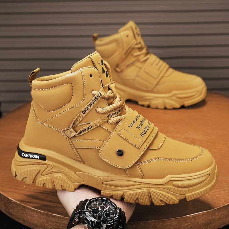 Men’s Martin Boots – High-Top Leather Casual Shoes