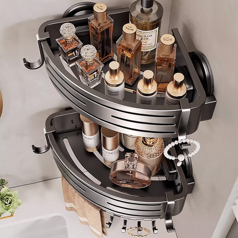 Triangle Suction Cup Bathroom Storage Rack Punch-Free
