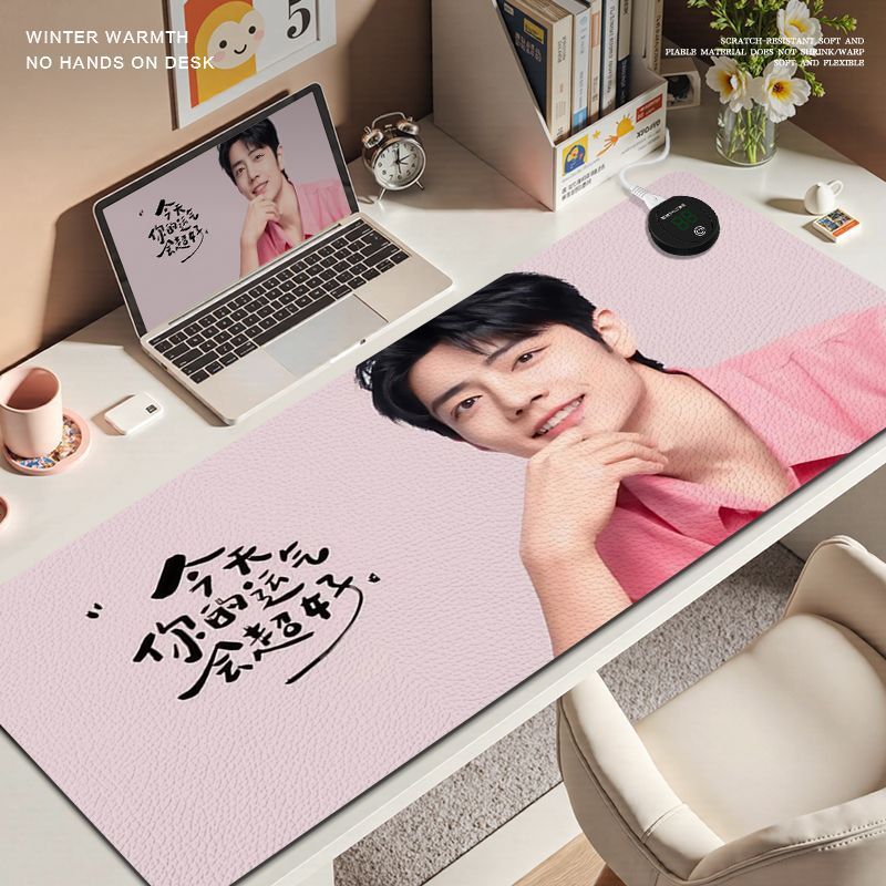 Heated Mouse Pad Hand Warmer Desk Mat Xiao Zhan