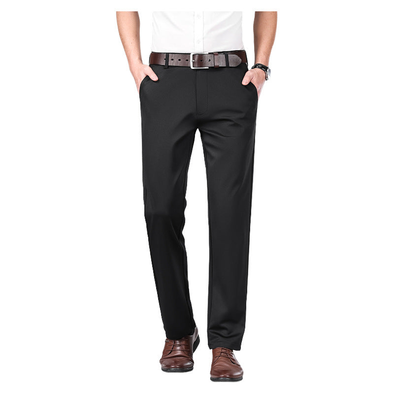 Winter Loose Fit High Waist Suit Pants for Men