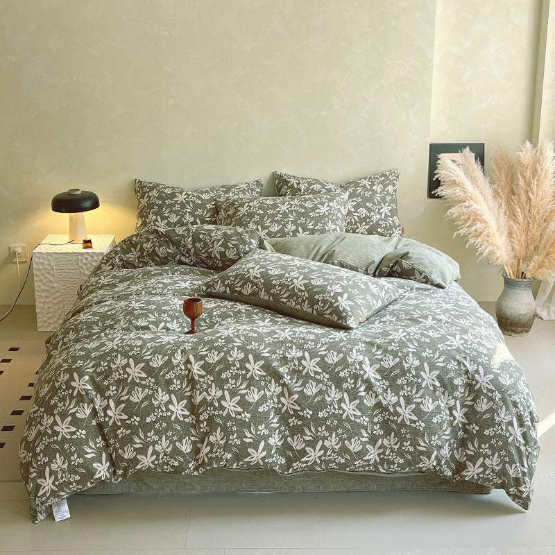 STOCK-Cotton 4-Piece Bedding Set – All-Season Comfort 🛏️