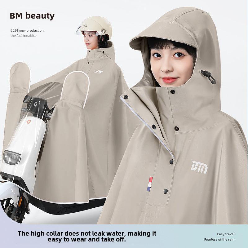 Women’s Full-Body Raincoat  Padded & Long for Bikes