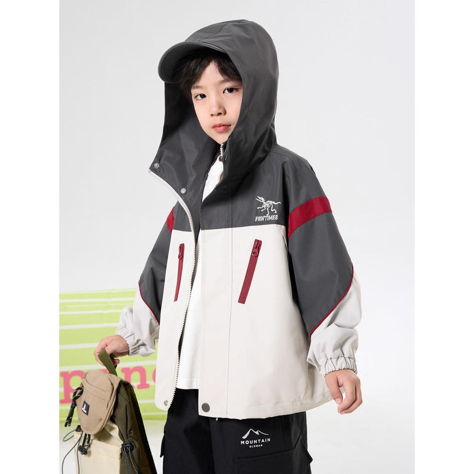 Boys’ Waterproof Hooded Outdoor Jacket