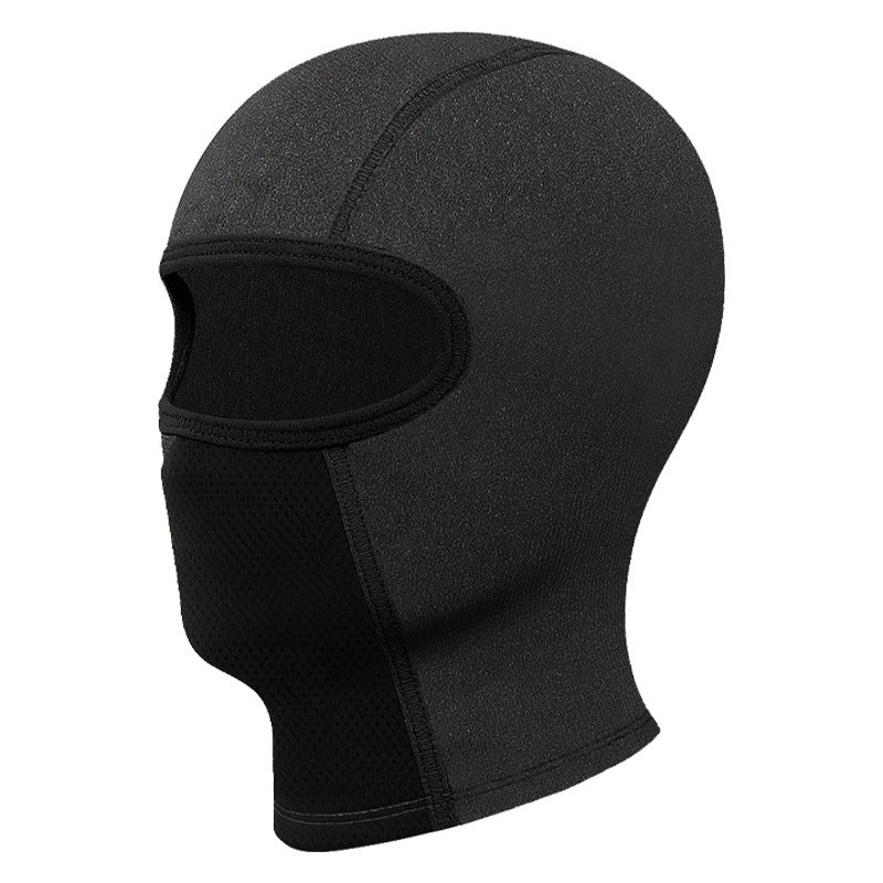 Summer Ice Silk Riding Cap with Glasses Holes – UV Proof Mask