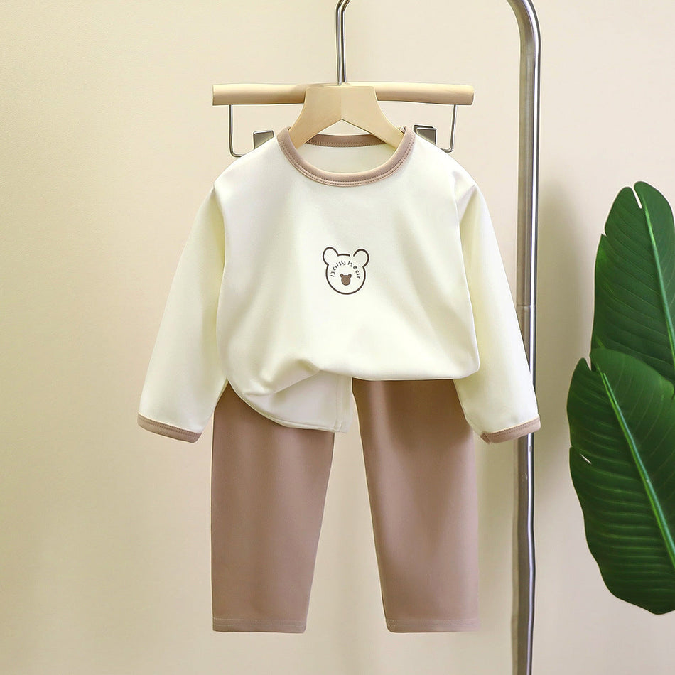 Children's Warm Underwear Set Autumn New Boys & Girls Pajamas