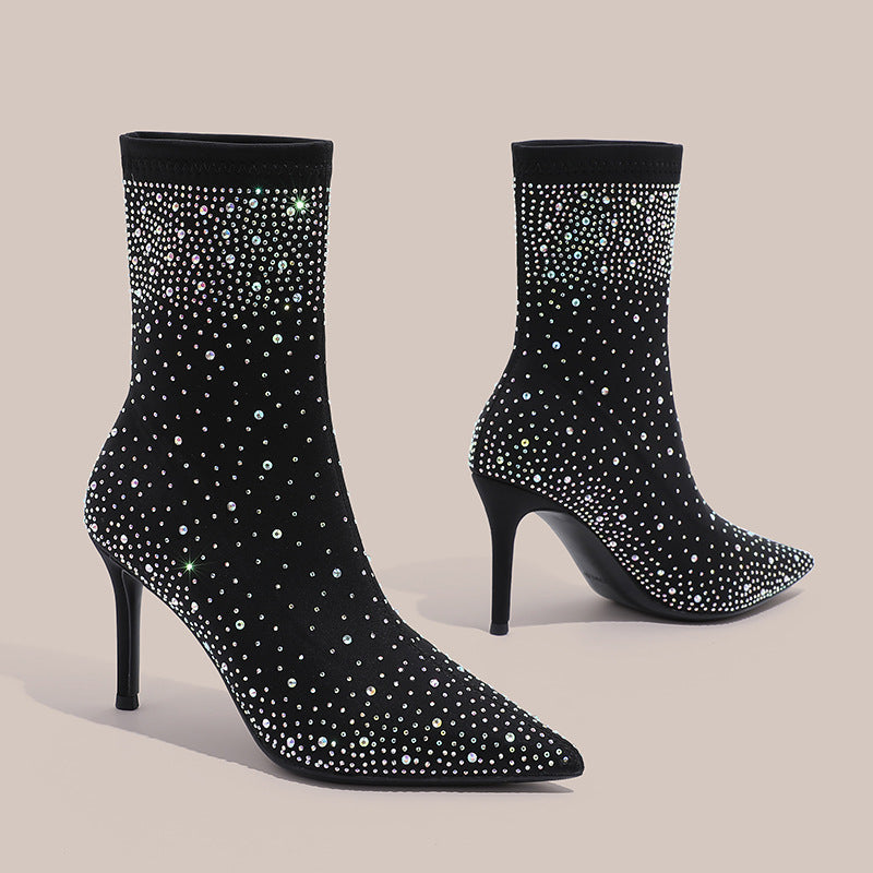 Women’s Starry Sky Diamond Stiletto Boots