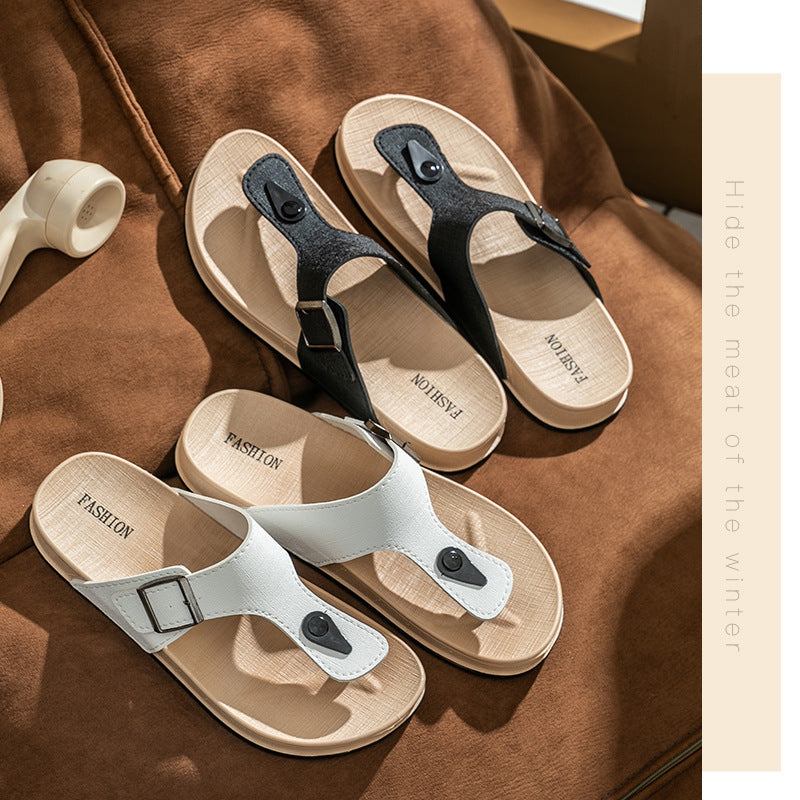 Men's Thick Sole Flip-Flops | Trendy Outdoor Sandals