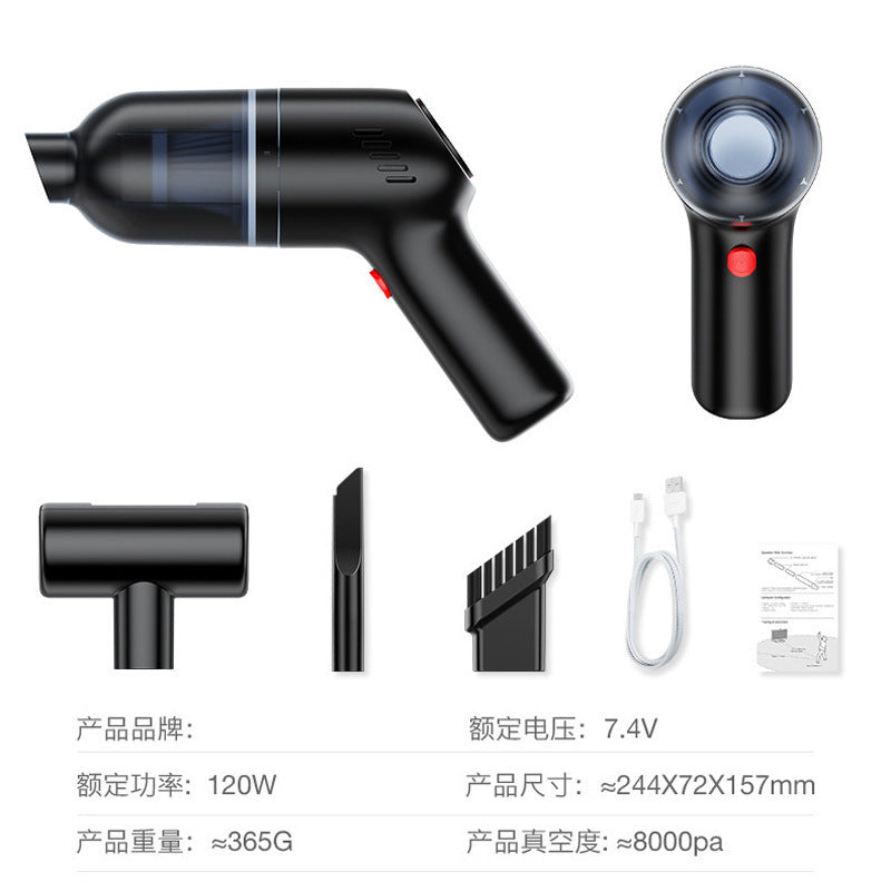 Cross-Border New Car Vacuum Cleaner Wireless Mini Handheld