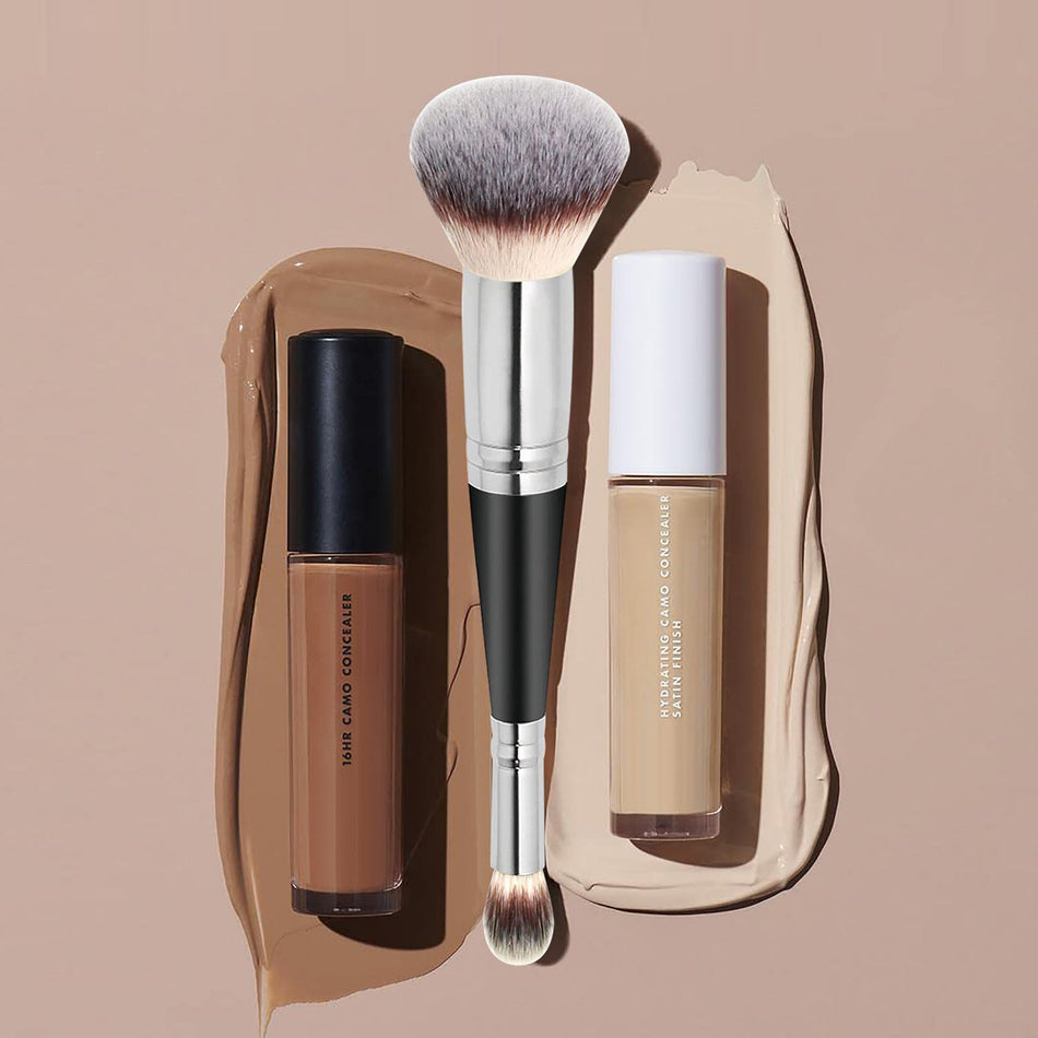 Biyouyi 2-in-1 Double-Headed Foundation & Concealer Brush –