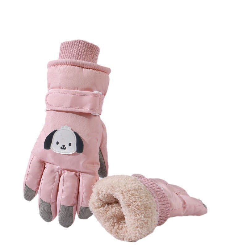 Kids’ Cartoon Ski Gloves