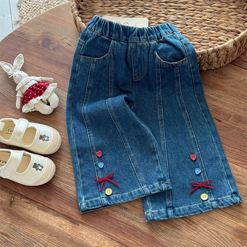 Little Salty Lemon Girls’ Straight-Leg Jeans