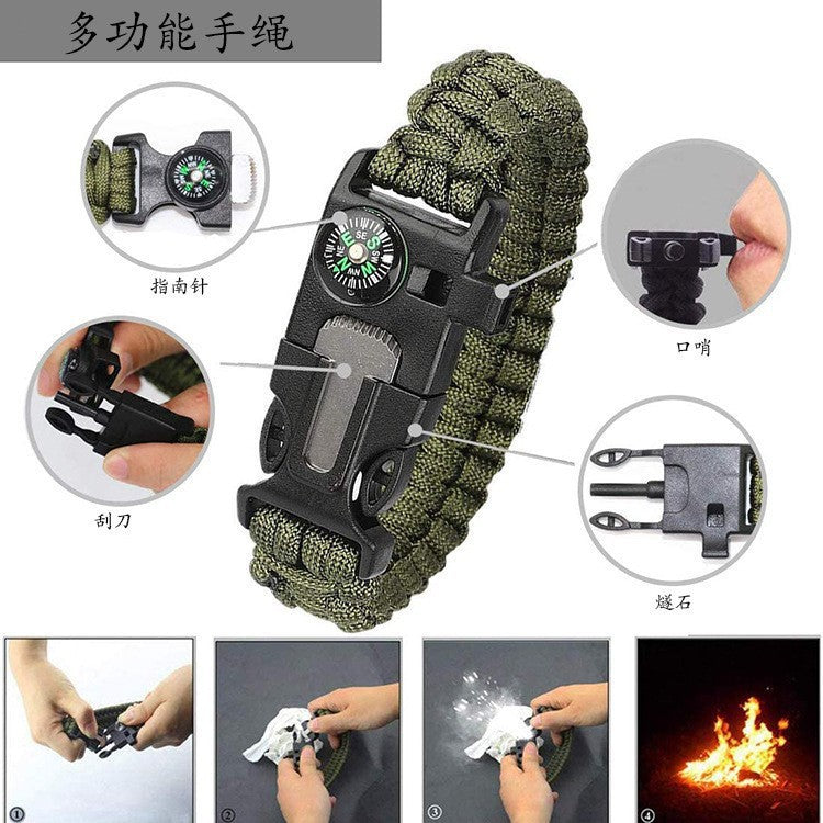 13-in-1 SOS Wilderness Survival Tool Set – Outdoor First Aid &
