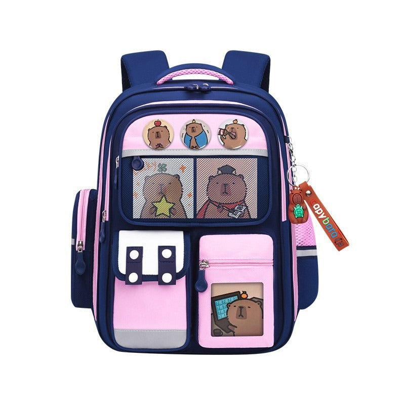Kapibala Kids’ Lightweight Spine Protection Schoolbag