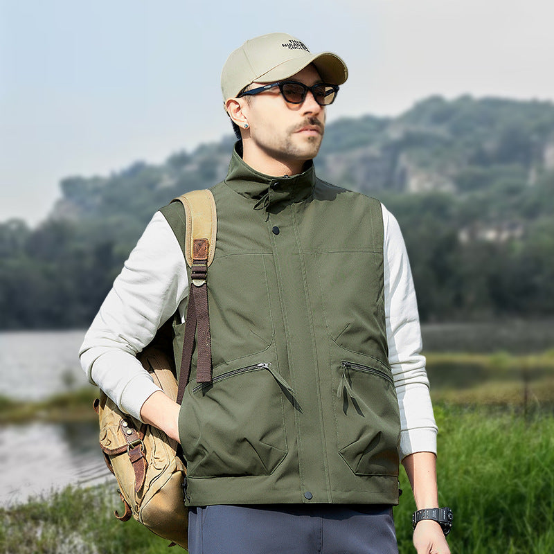 Outdoor Workwear Vest – Multi-Pocket Men’s Fishing & Photography