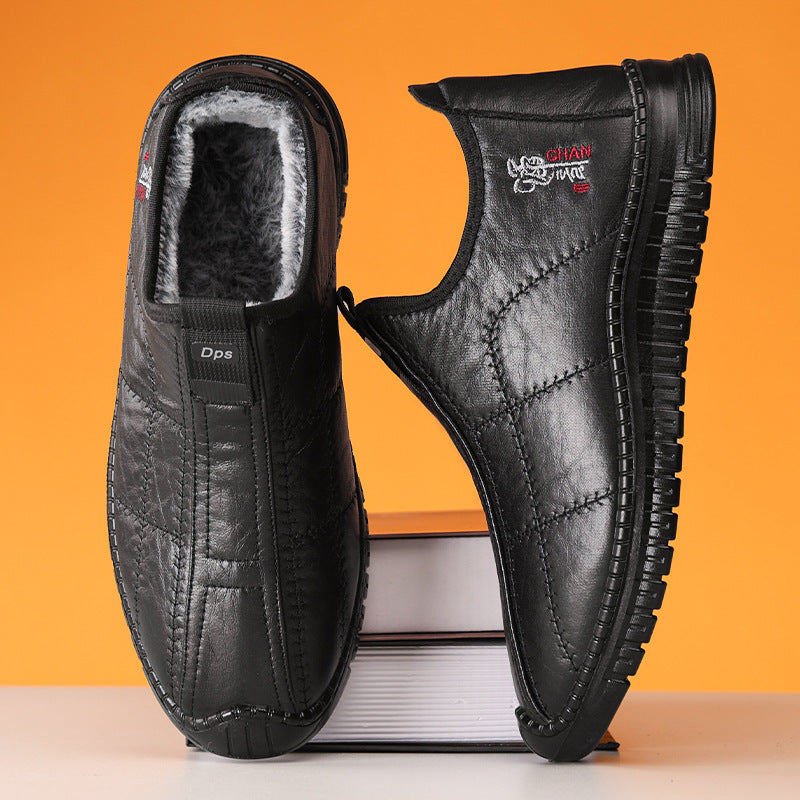 INSTOCK-Men’s Cold-Proof Cotton Boots Velvet Thick Warm Outdoor