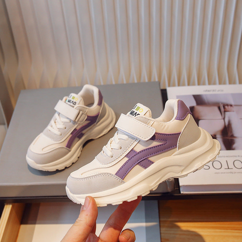 STOCK-Children's Sports Shoes Autumn Winter 2025 Fleece-Lined Dad