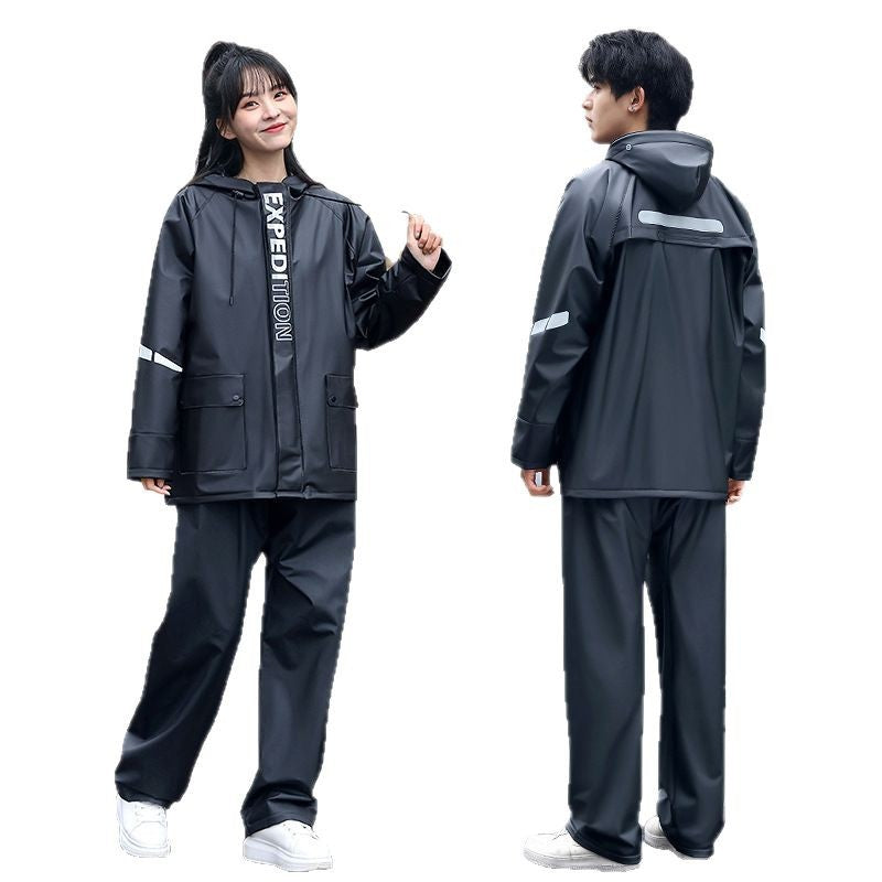 Reflective Split Rain Suit – Women’s Riding Raincoat Set