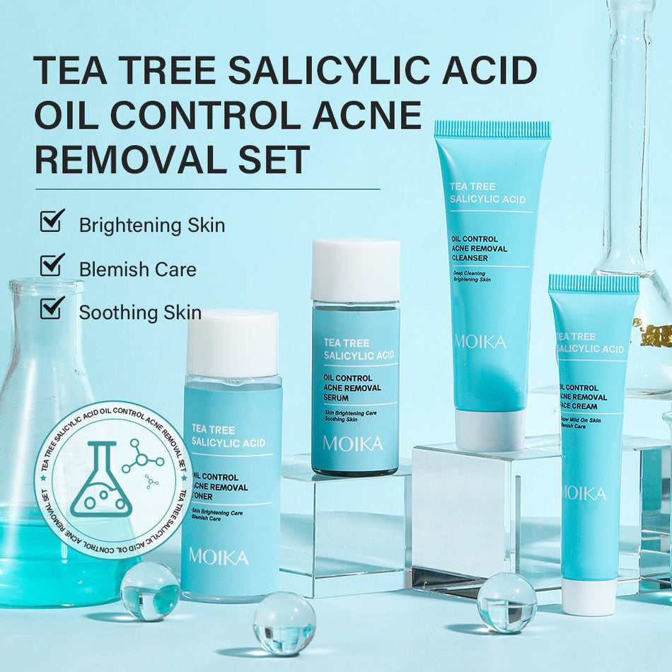 Tea Tree Salicylic Acid Acne Care Kit – Oil Control Facial Set