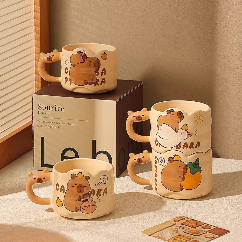 Capybara Ceramic Couple Coffee Mug
