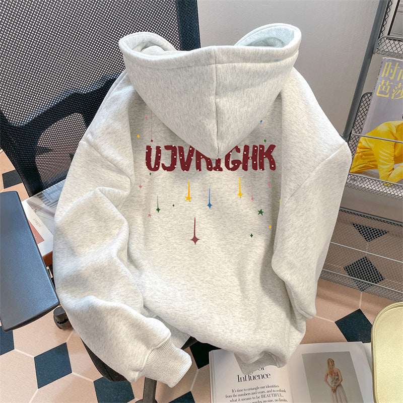 Men’s Thickened Hooded Fleece Sweatshirt – Autumn/Winter