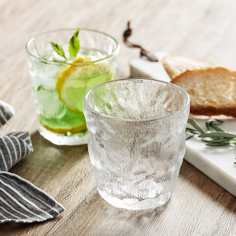 Glacier Texture Thick Glass Cup for Beer & Wine