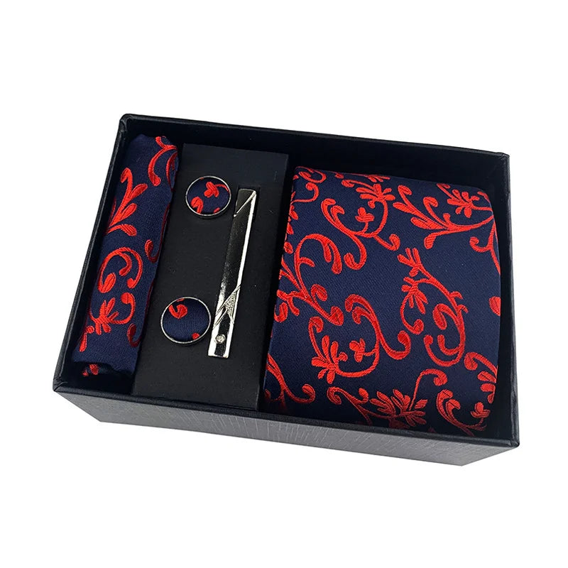 Men’s Tie Gift Set – Tie, Cufflinks & Pocket Square