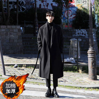 Men’s Korean Wool Overcoat | Mid-Length Winter Coat