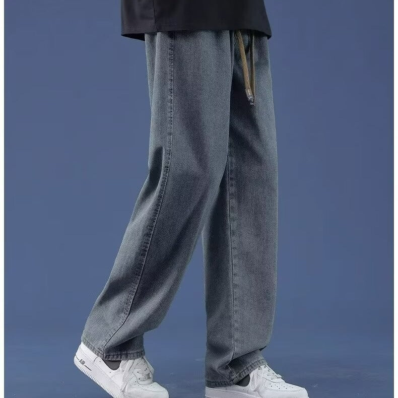 Men's Loose Wide-Leg Jeans – Autumn Casual Workwear