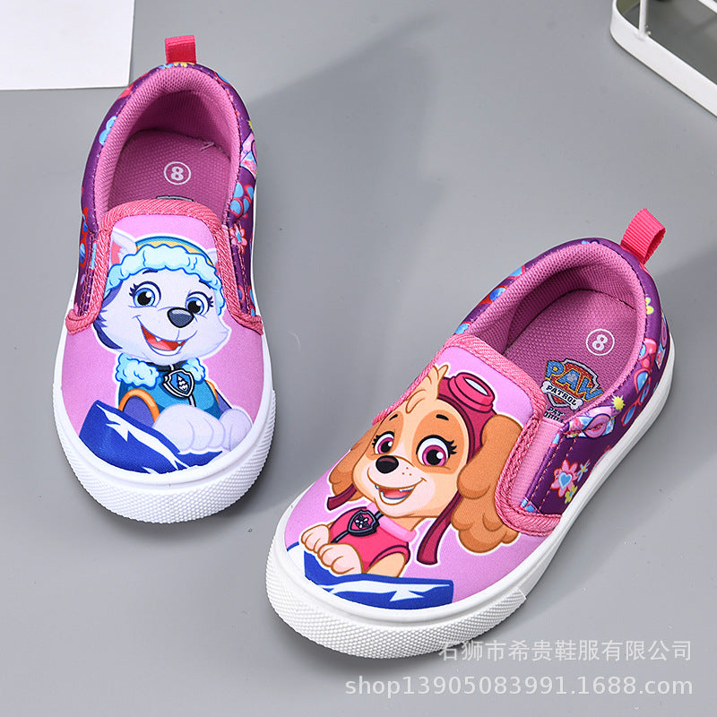 STOCK-Kids’ Indoor Slip-On Canvas Shoes