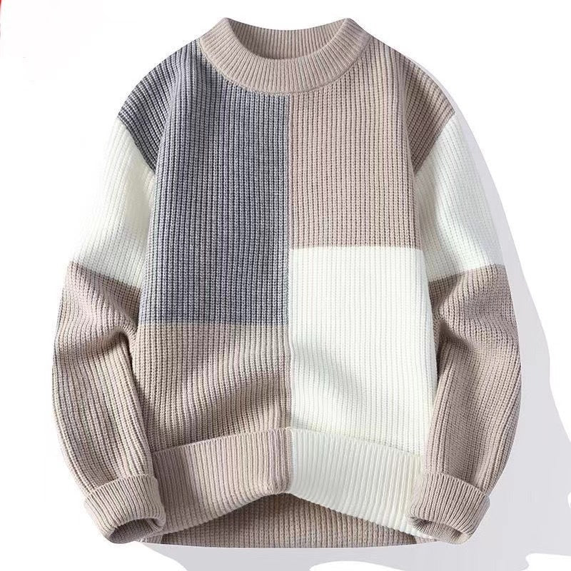 Men’s Korean Style Autumn-Winter Round Neck Sweater