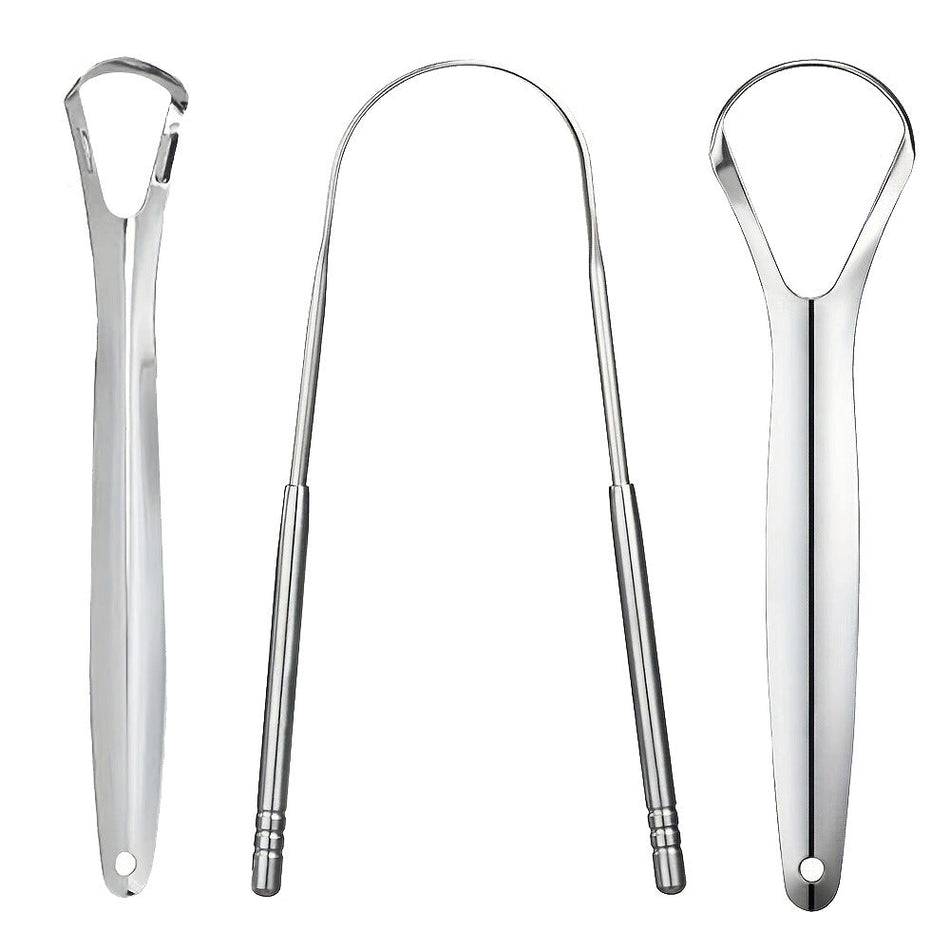 Premium Stainless Steel Tongue Scraper – Oral Care