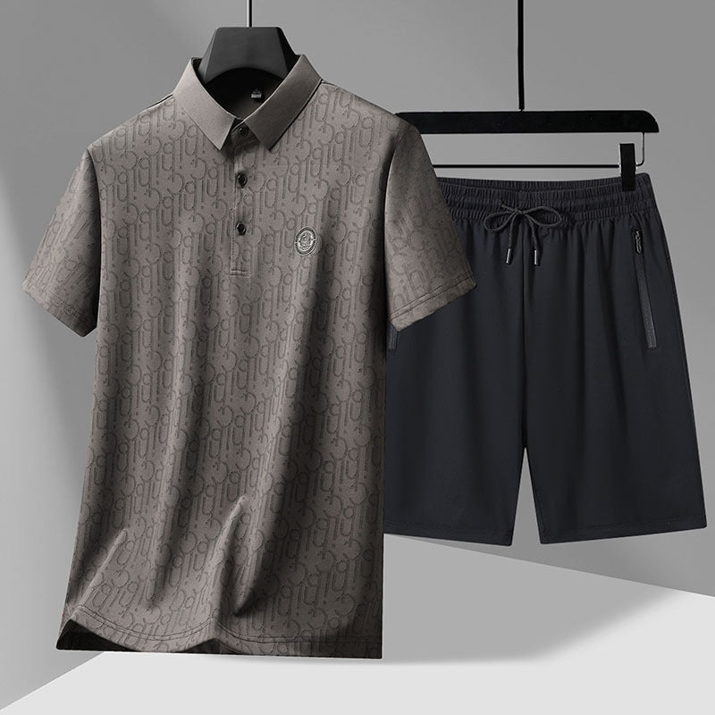 Men's Ice Silk Summer Sports Set – Cool & Lightweight
