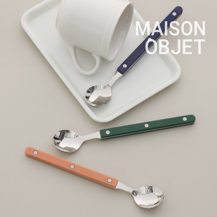 Light Luxury 304 Stainless Steel Tea Spoon Eco Handle