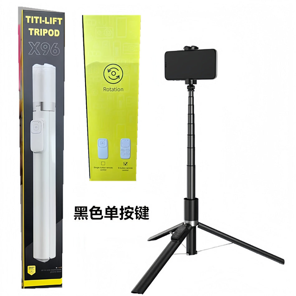 Smart Bluetooth Selfie Stick with Remote & Mini Tripod
