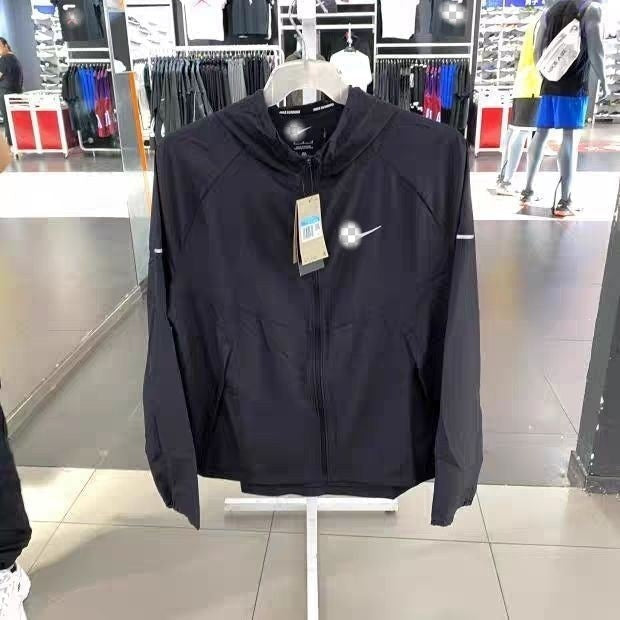Dd4747 Black windbreaker jacket for men - lightweight windproof breathable design