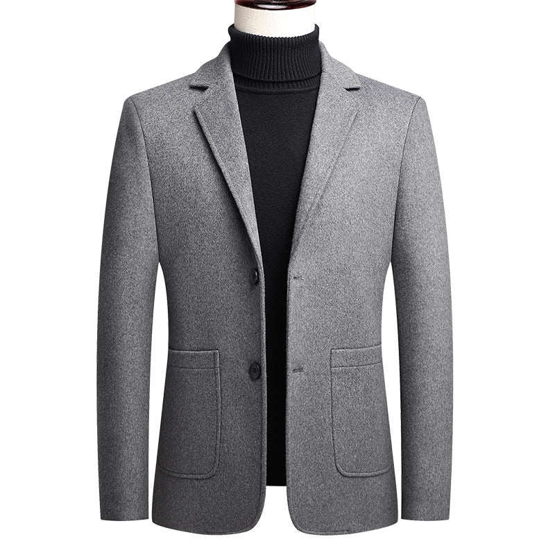 Slim Wool Suit Jacket – Autumn Business Casual Men’s