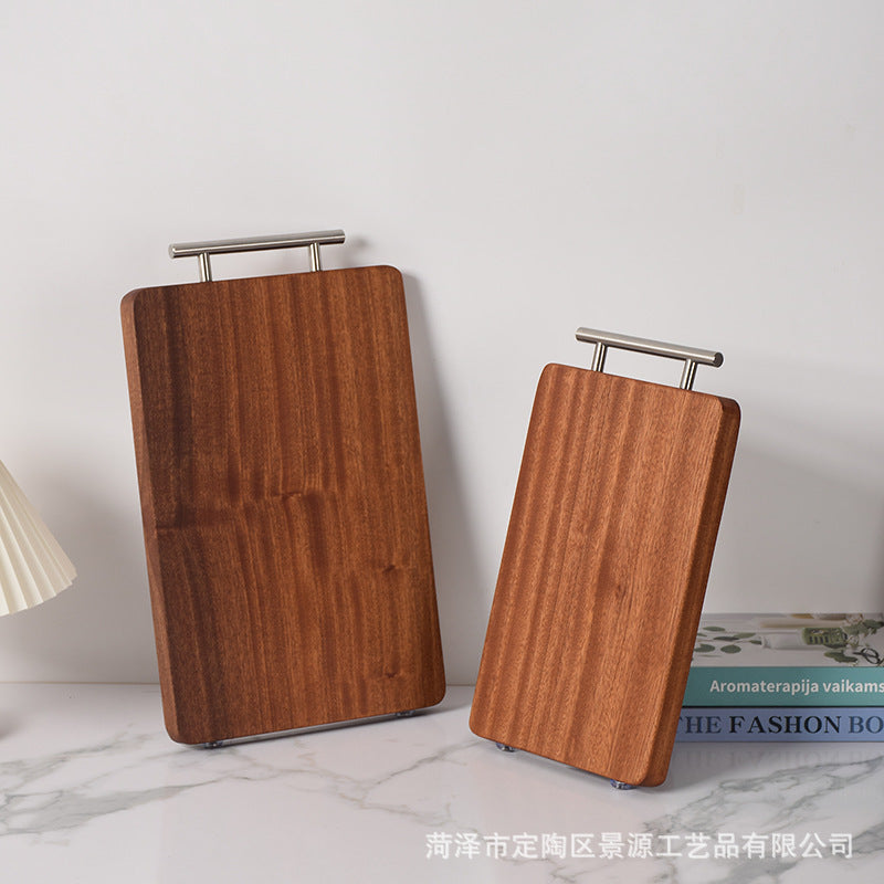 Ebony Double-Sided Cutting Board – Solid Wood Kitchen Board