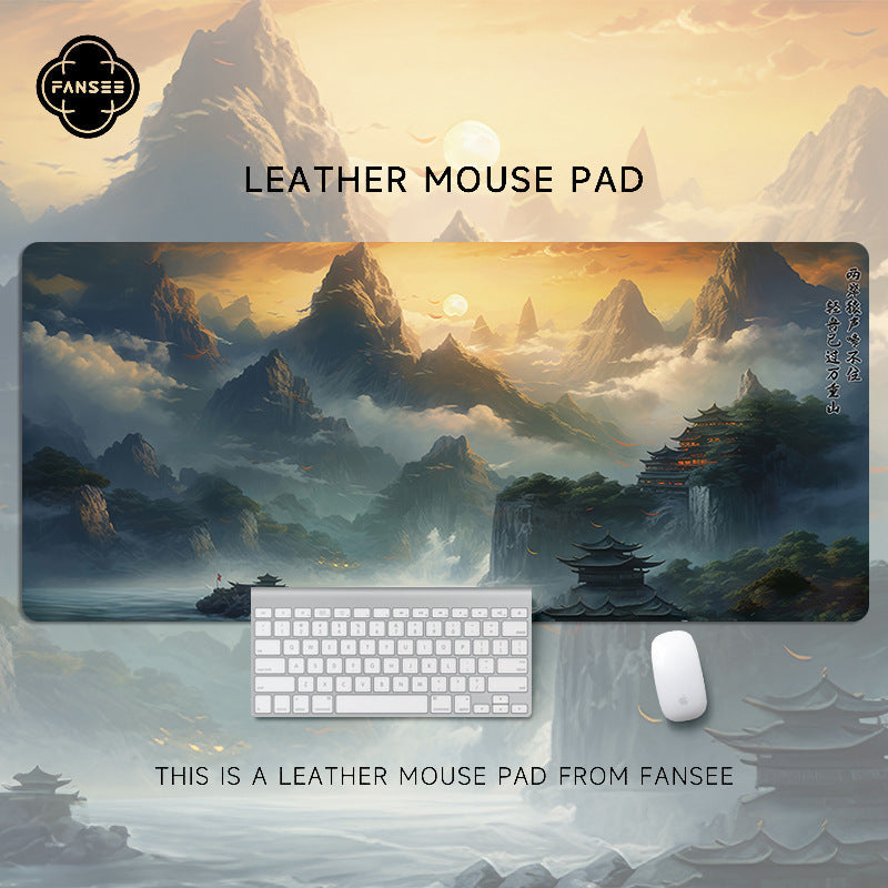 Minimal Landscape Oversized Office Desk Mouse Pad