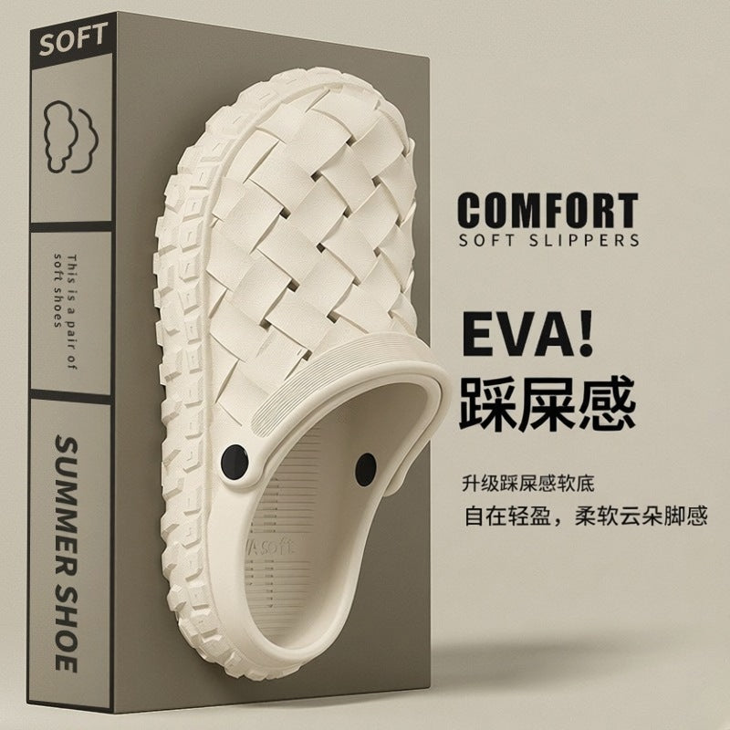 Men's EVA Hole Shoes Non-Slip Soft-Bottom Outdoor Sandals