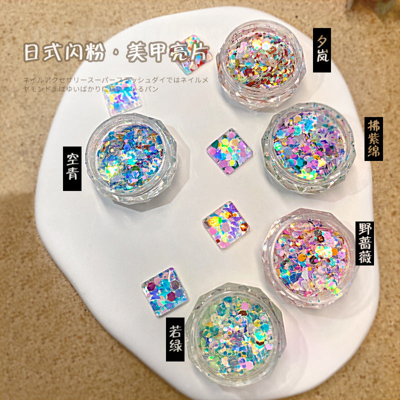 Japanese Glitter Sequins – Shiny Macaron Nail Art Box