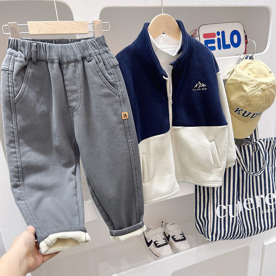 Winter Fleece-Lined Casual Pants