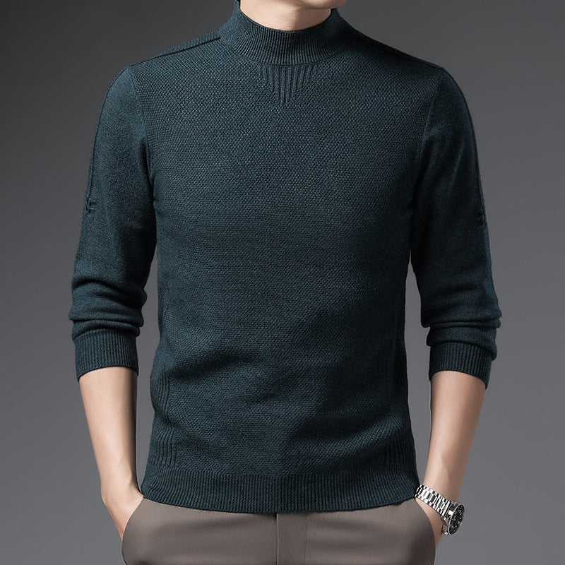 INSTOCK-Men’s Warm Cashmere Turtleneck Sweater – Winter Knit