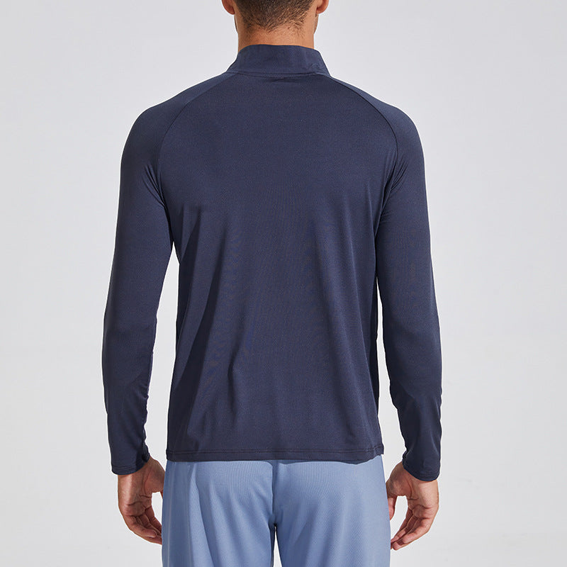 Half-Zip Quick-Dry Sports Top | Men's Running Shirt