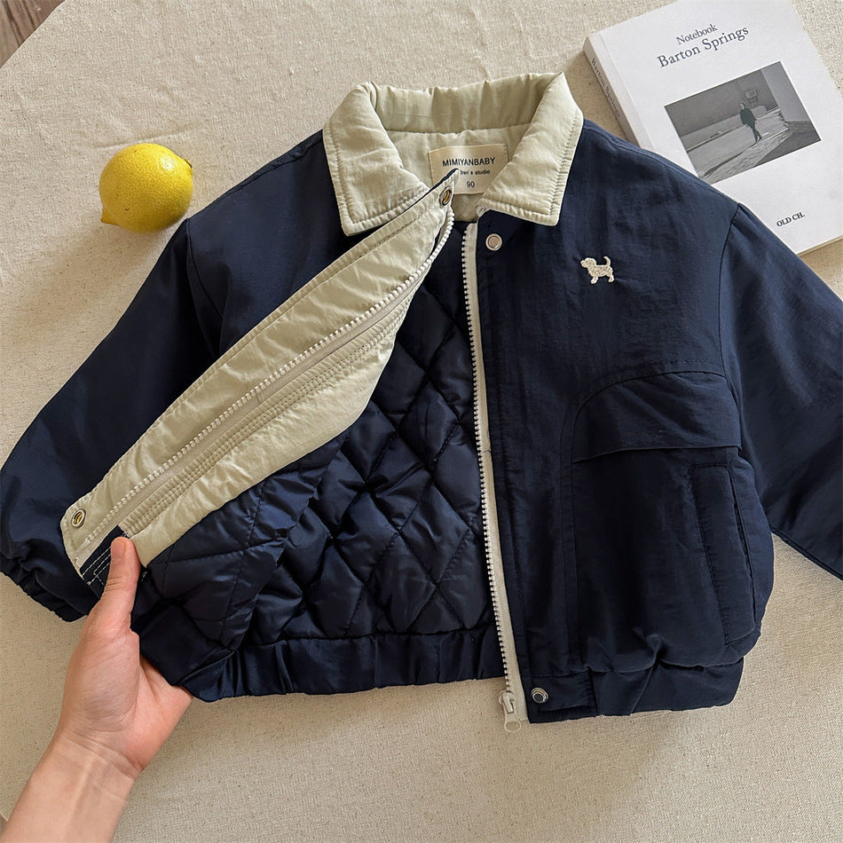 Boys’ Thickened Cotton-Padded Winter Coat