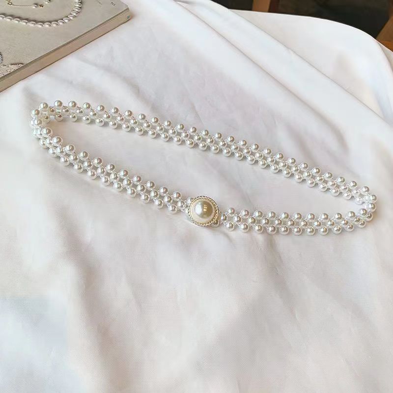 Belts for Women 2025 | Rhinestone Pearl Waist Chain