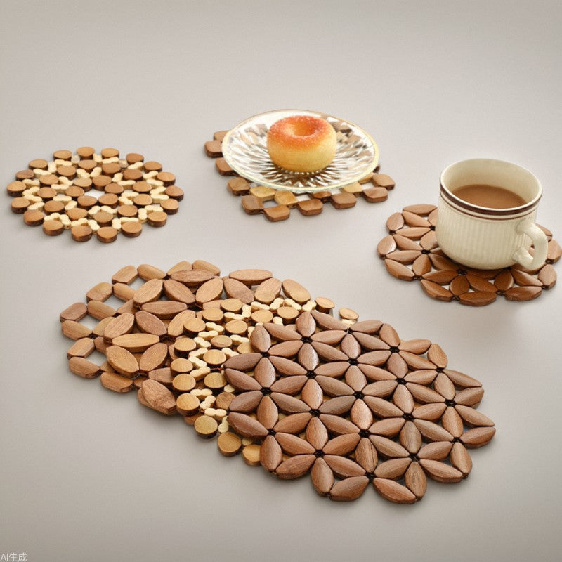 Bamboo Heat-Resistant Dining Plate Mat