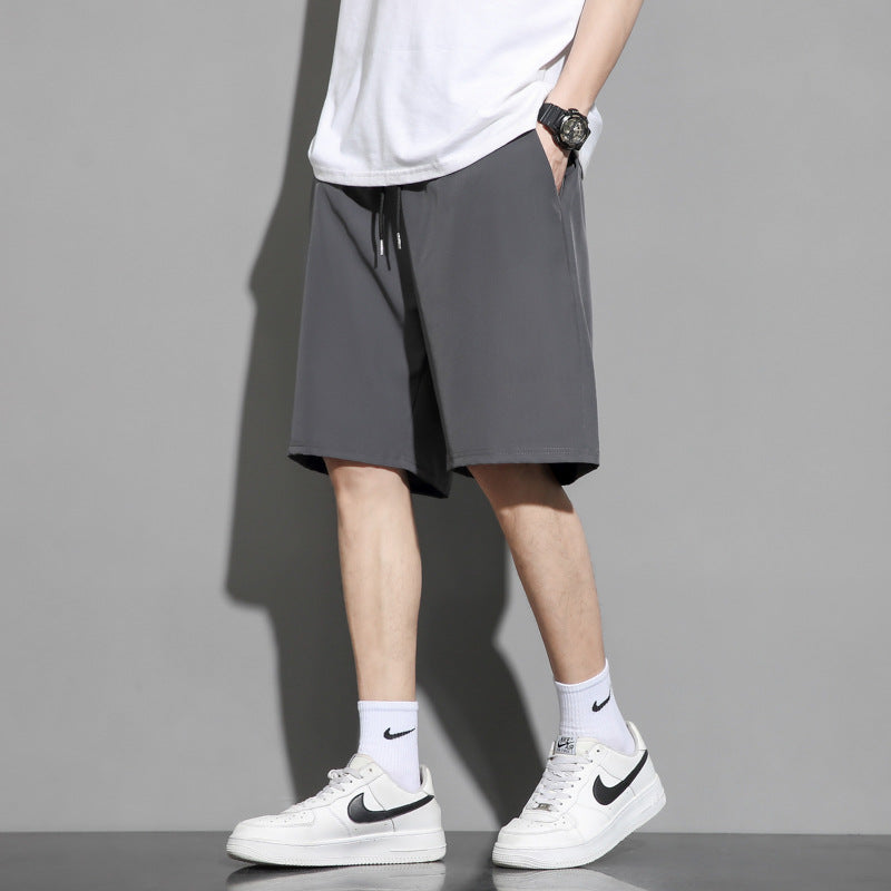Ice Silk Summer Leisure Shorts – Sporty & Stylish