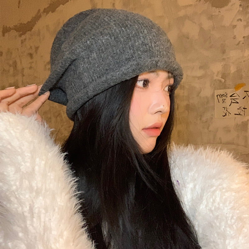 Women’s Plush Knit Slouchy Wool Beanie