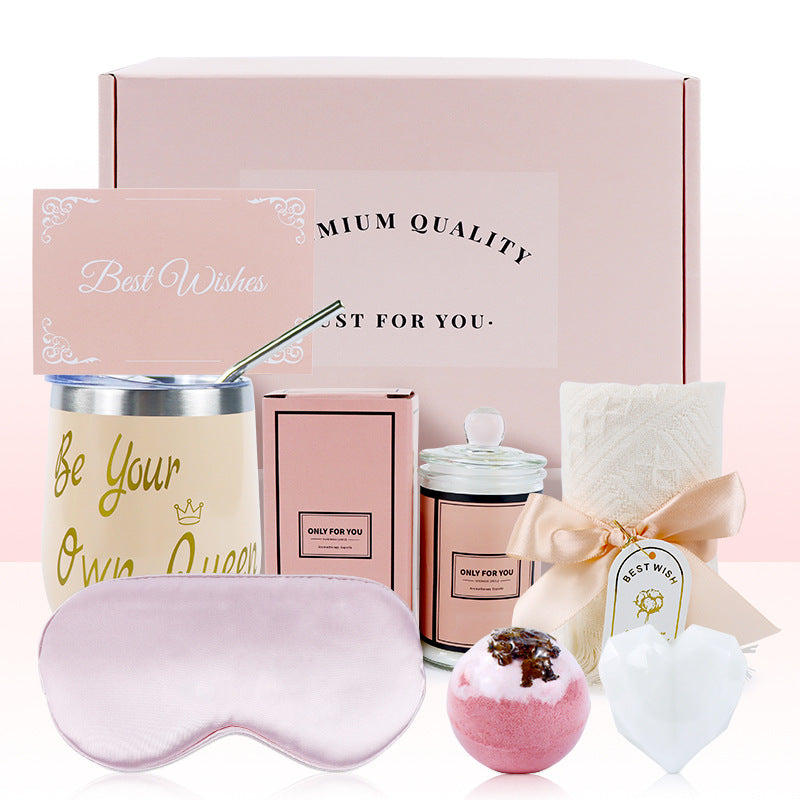 Women’s Bath Gift Box Set – Pink Body Care Kit