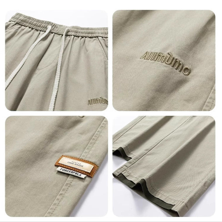 NASA Wide-Leg Cotton Casual Pants for Men 2025